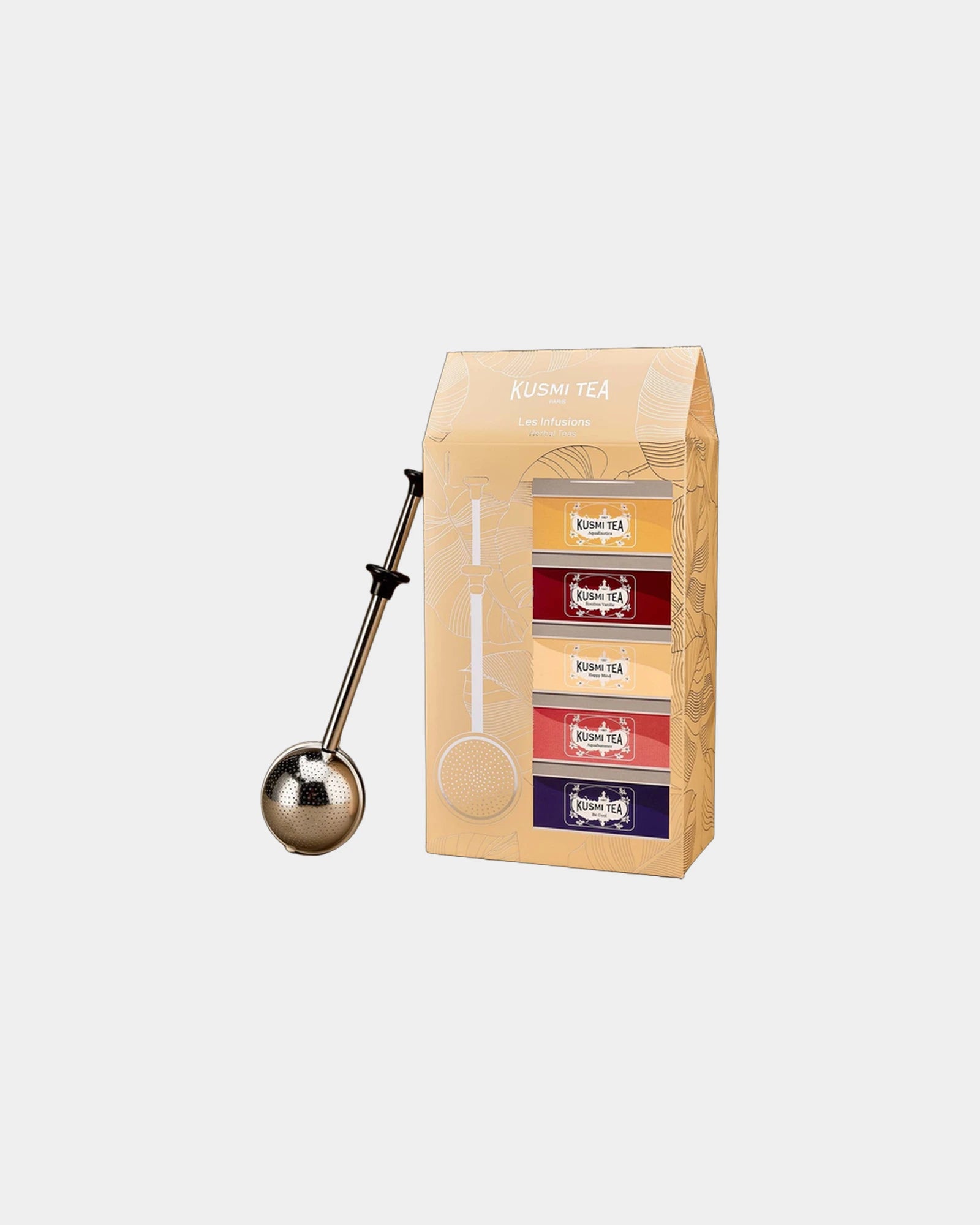 Coffret 5 boîtes infusions bio Kusmi Tea à personnaliser - 1